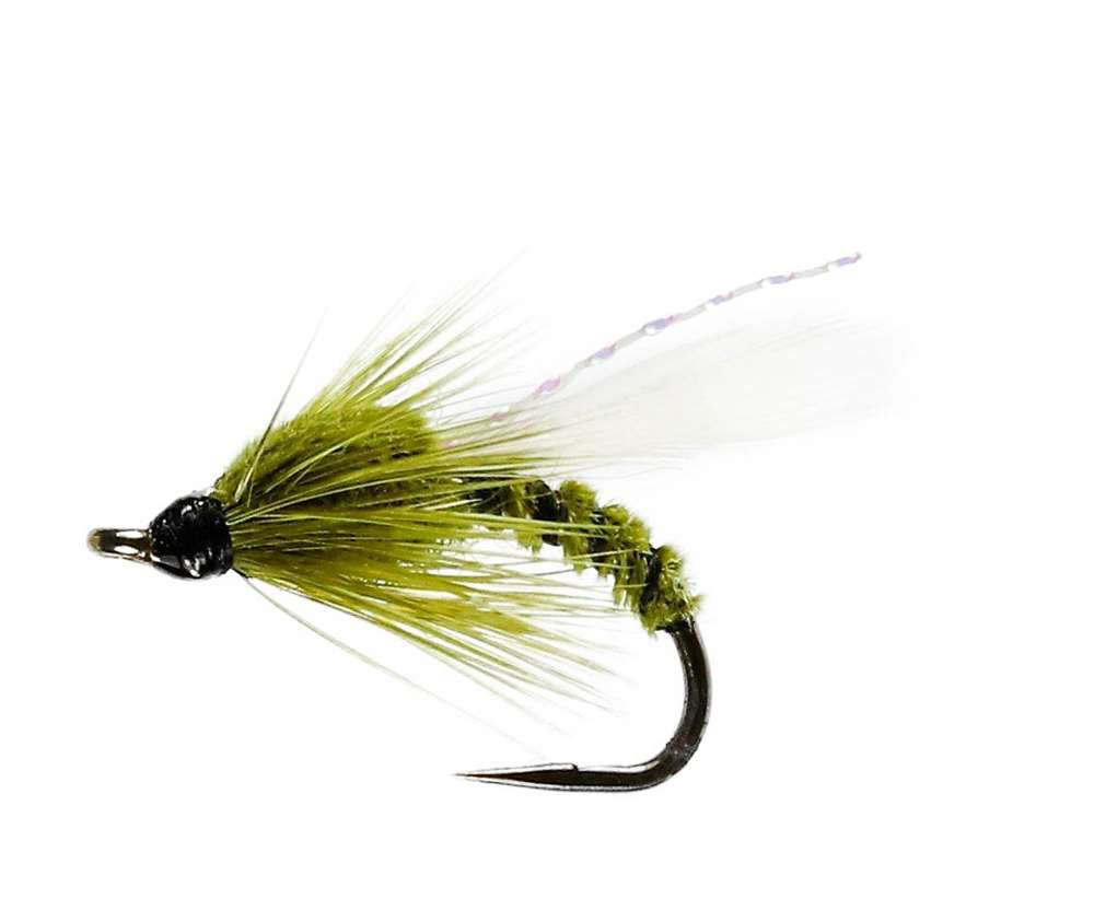 Caledonia Flies Olive Adult Buzzer Barbless #12 Fishing Fly