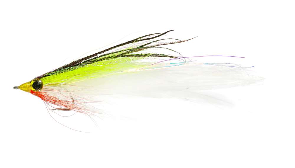 Caledonia Flies Saltwater Deceiver Chartreuse #2 Fishing Fly