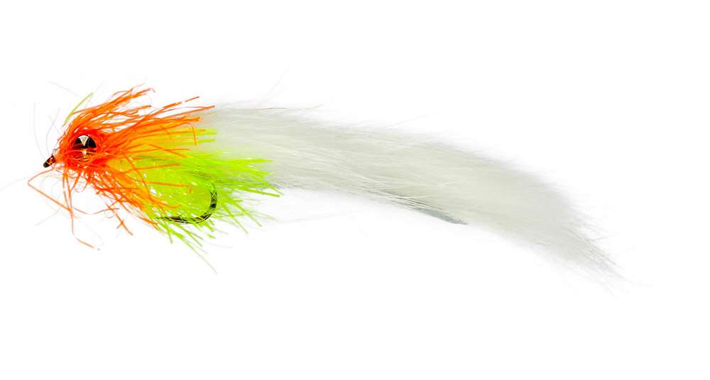 Caledonia Flies White Cut Throat Leech Long Shank #10 Fishing Fly