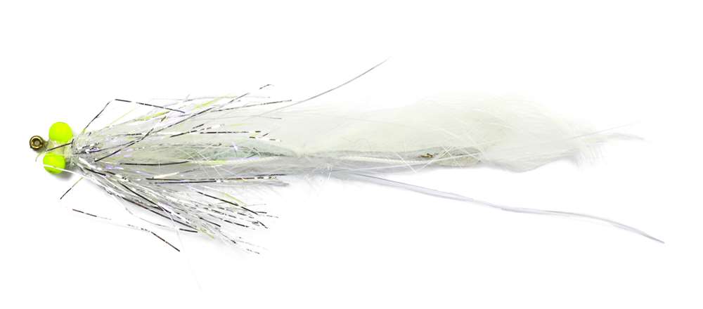 Caledonia Flies Humi White Snake #8 Fishing Fly Barbed
