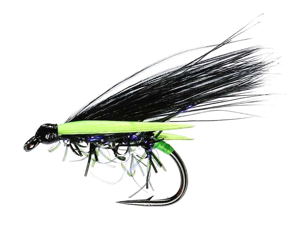 Caledonia Flies Black Cormorant #10 Fishing Fly Barbed Lure or Streamer Fly