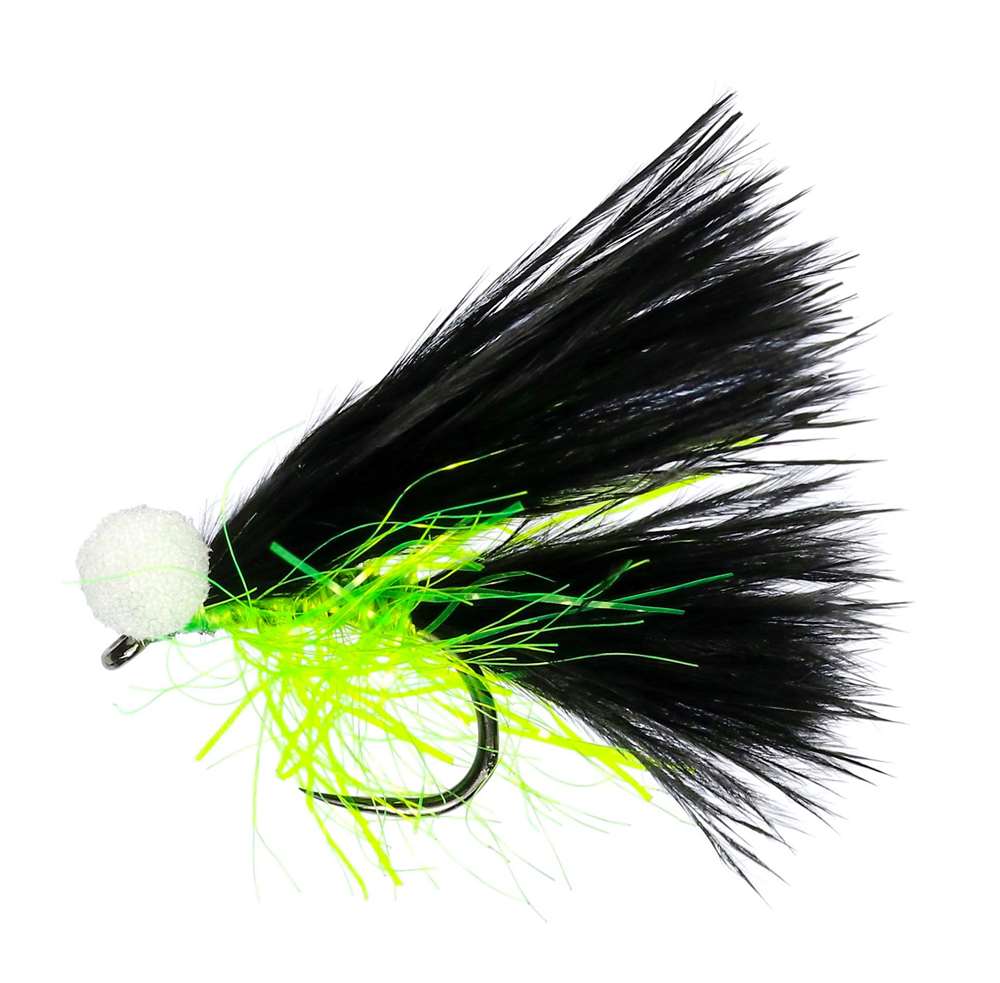 Caledonia Flies Black Cat Booby Barbless #12 Fishing Fly