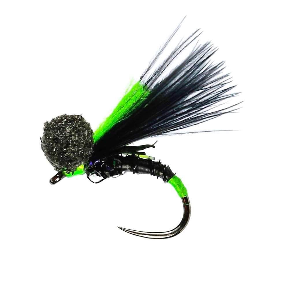 Caledonia Flies Black Quill Booby Barbless #14 Fishing Fly