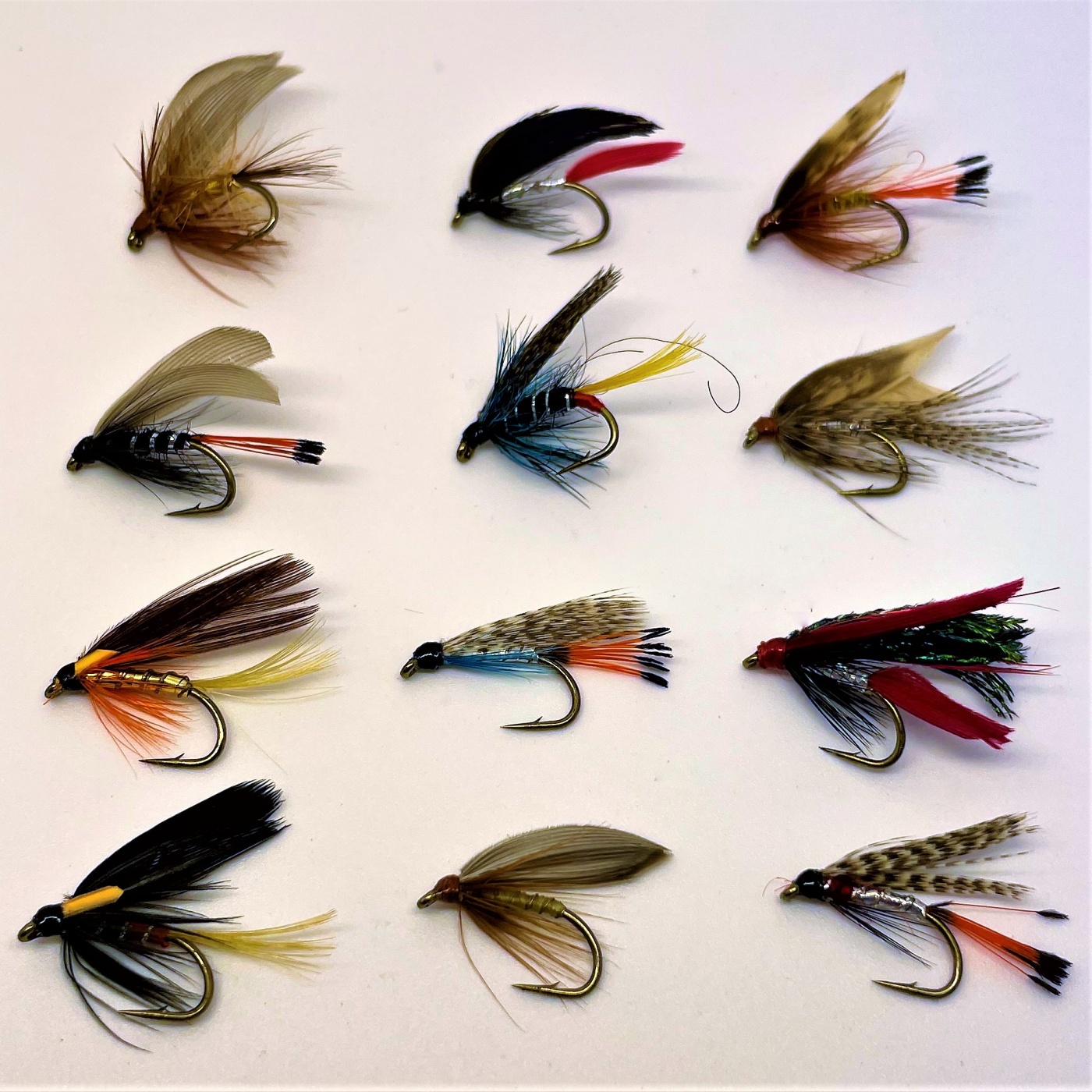 Caledonia Flies Barbed Winged Wet Collection #12 Fishing Fly Assortment