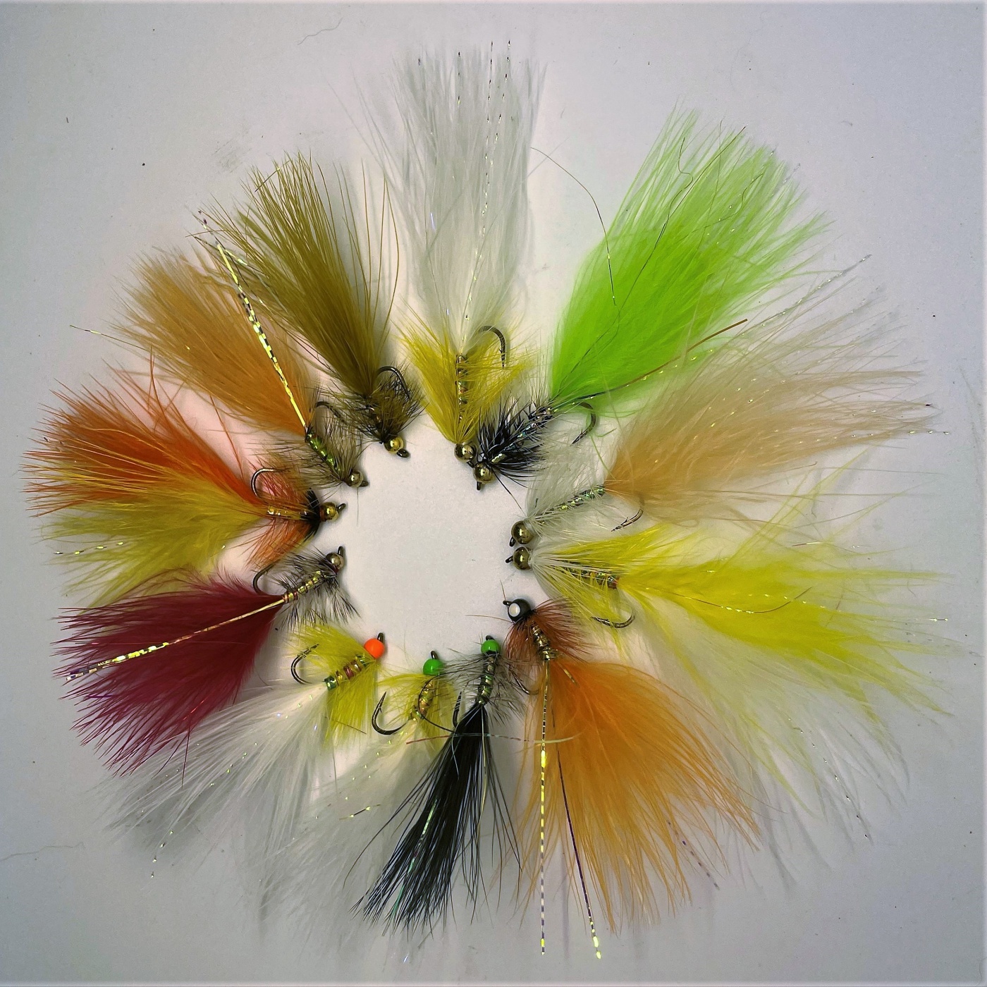 Caledonia Flies Barbed Fancy Dancers Collection #10 Fishing Fly Assortment