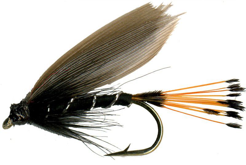 6 BLAE & Noir Wet Trout Fly Fishing Flies Taille Options par Libellules