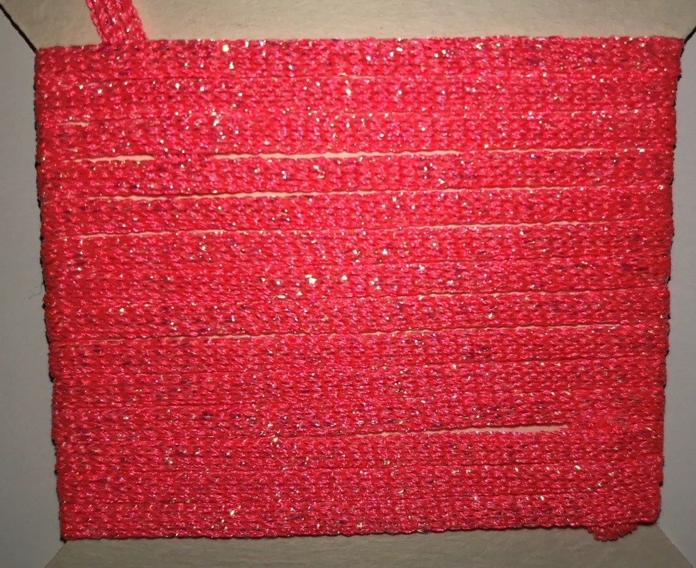 Lureflash Fishscale Body Tube Medium Fluorescent Red Fly Tying Materials