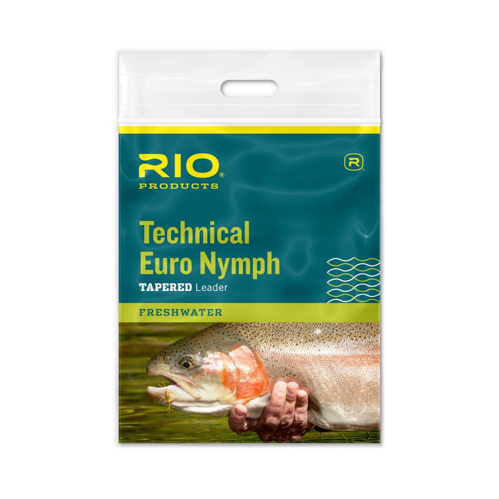 Rio Products Technical Euro Nymph Leader Pink / Yellow 2X / 4X