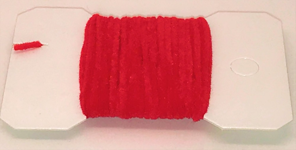 Veniard Extra Fine Vernille Chenille Red Fly Tying Materials