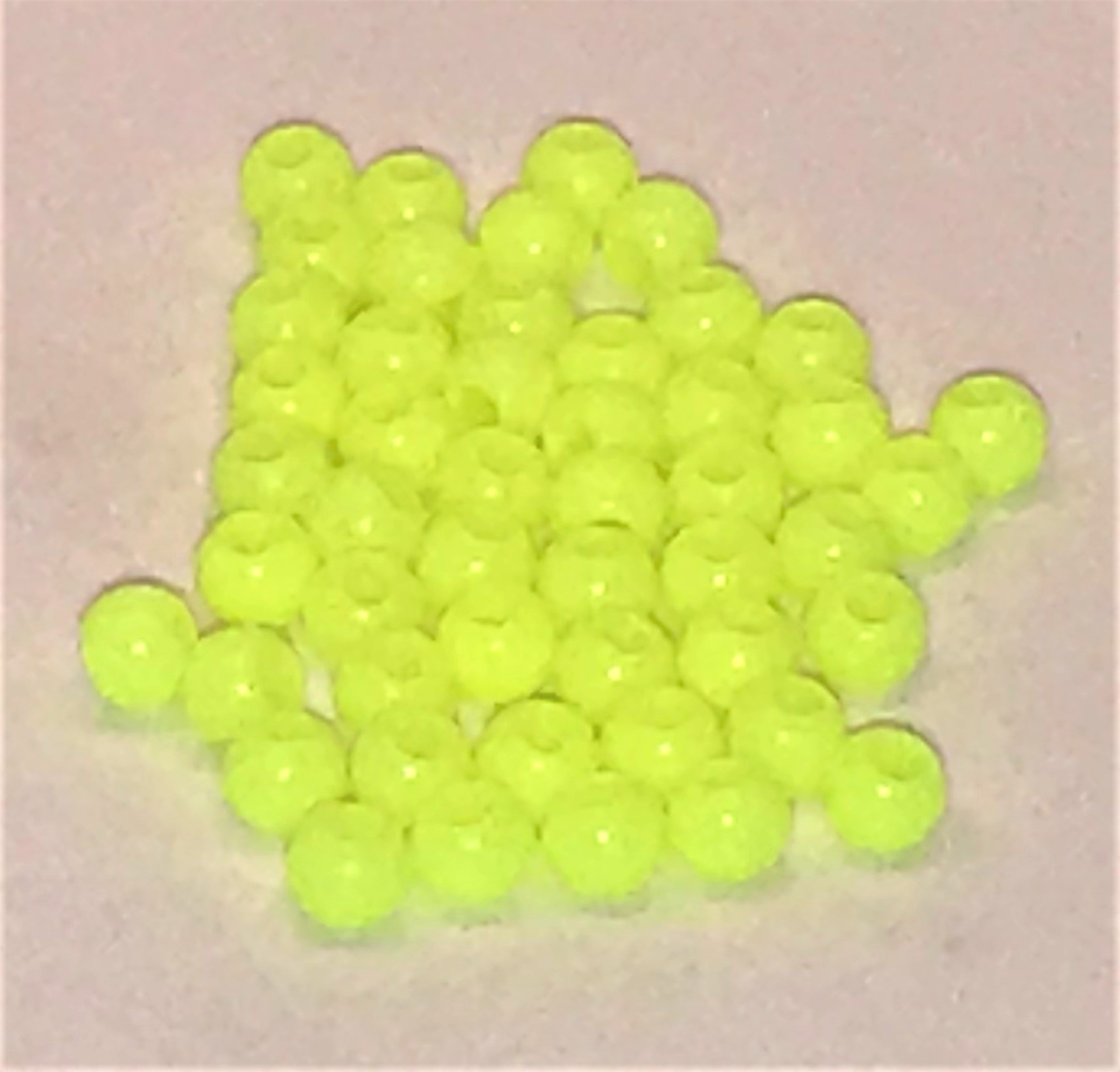 Veniard Firefly Hot Head Beads 4mm Fluorescent Green Fly Tying Materials