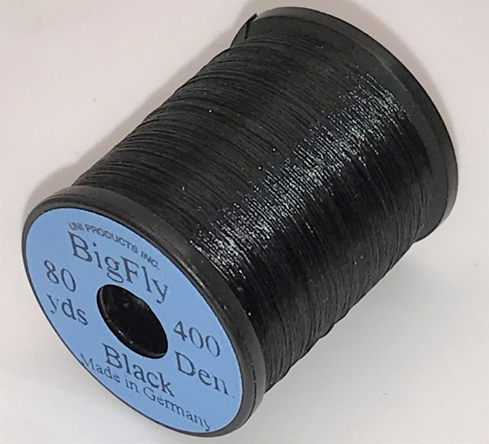 Uni Big Fly 3/0 Black Fly Tying Threads (Product Length 80 Yds / 73m)