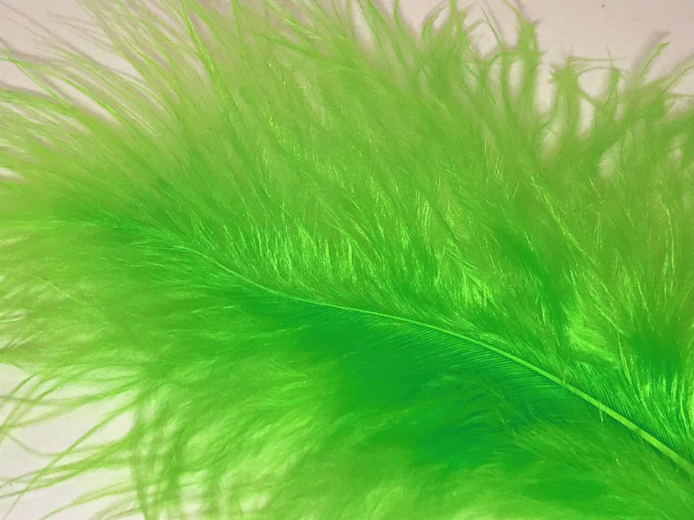 Veniard Turkey Marabou Feathers Fluorescent Green Fly Tying Materials