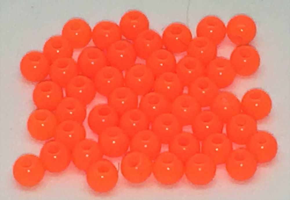 Firefly Hot Head Beads 4mm Fluoro Orange