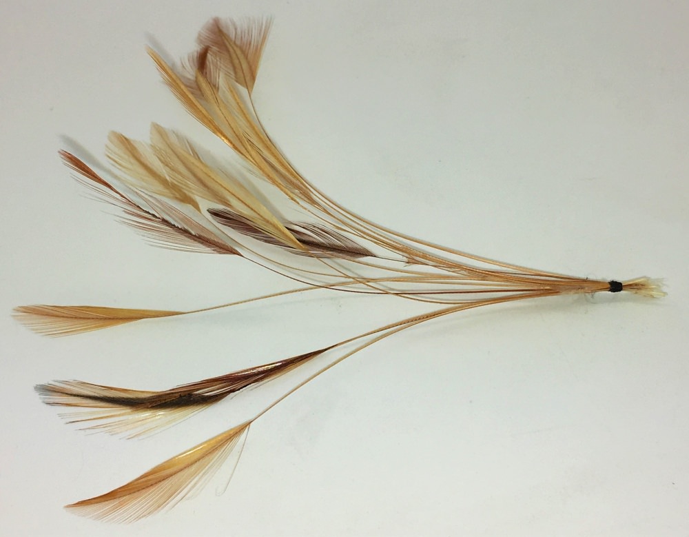 Veniard Ready Stripped Hackle Quills Natural Brown Fly Tying Materials