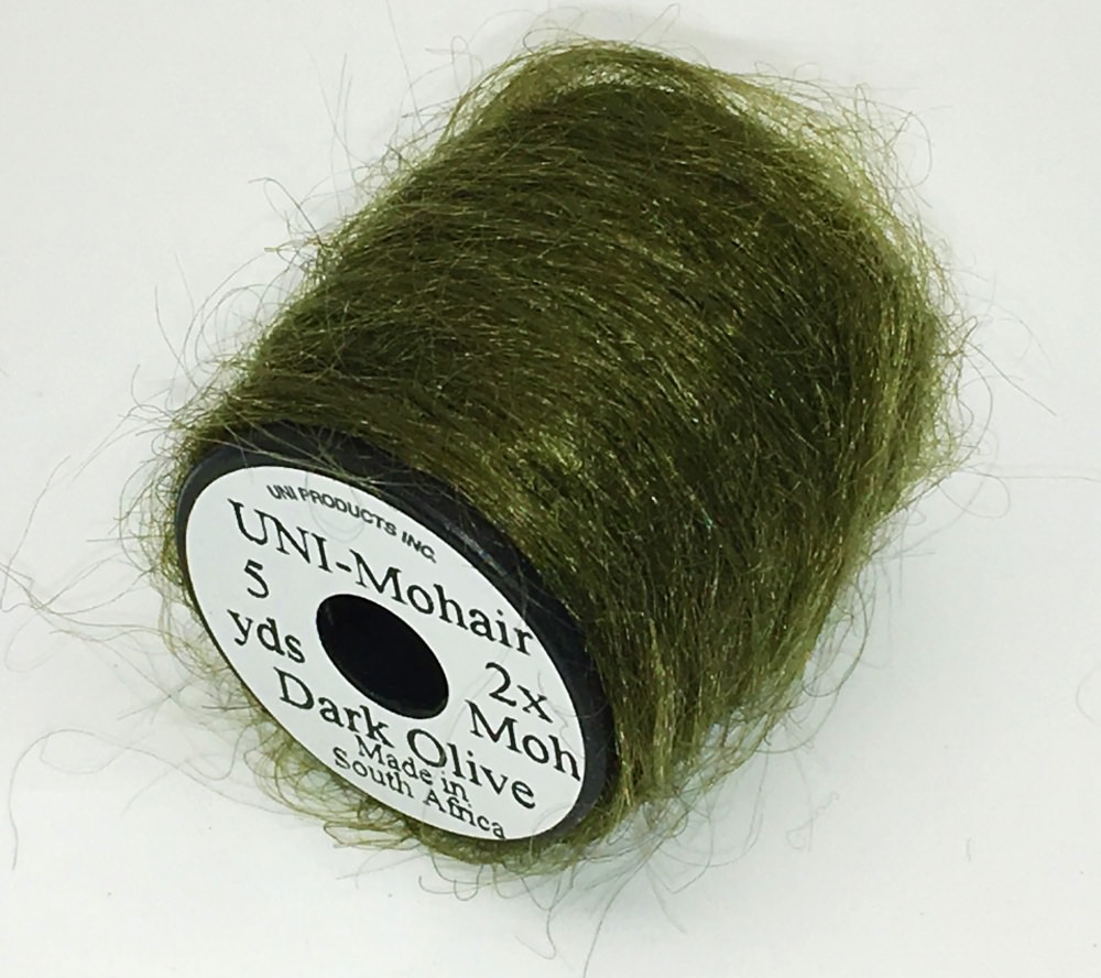 Uni Mohair Leech Yarn Dark Olive Fly Tying Materials (Pack Size 500cm)