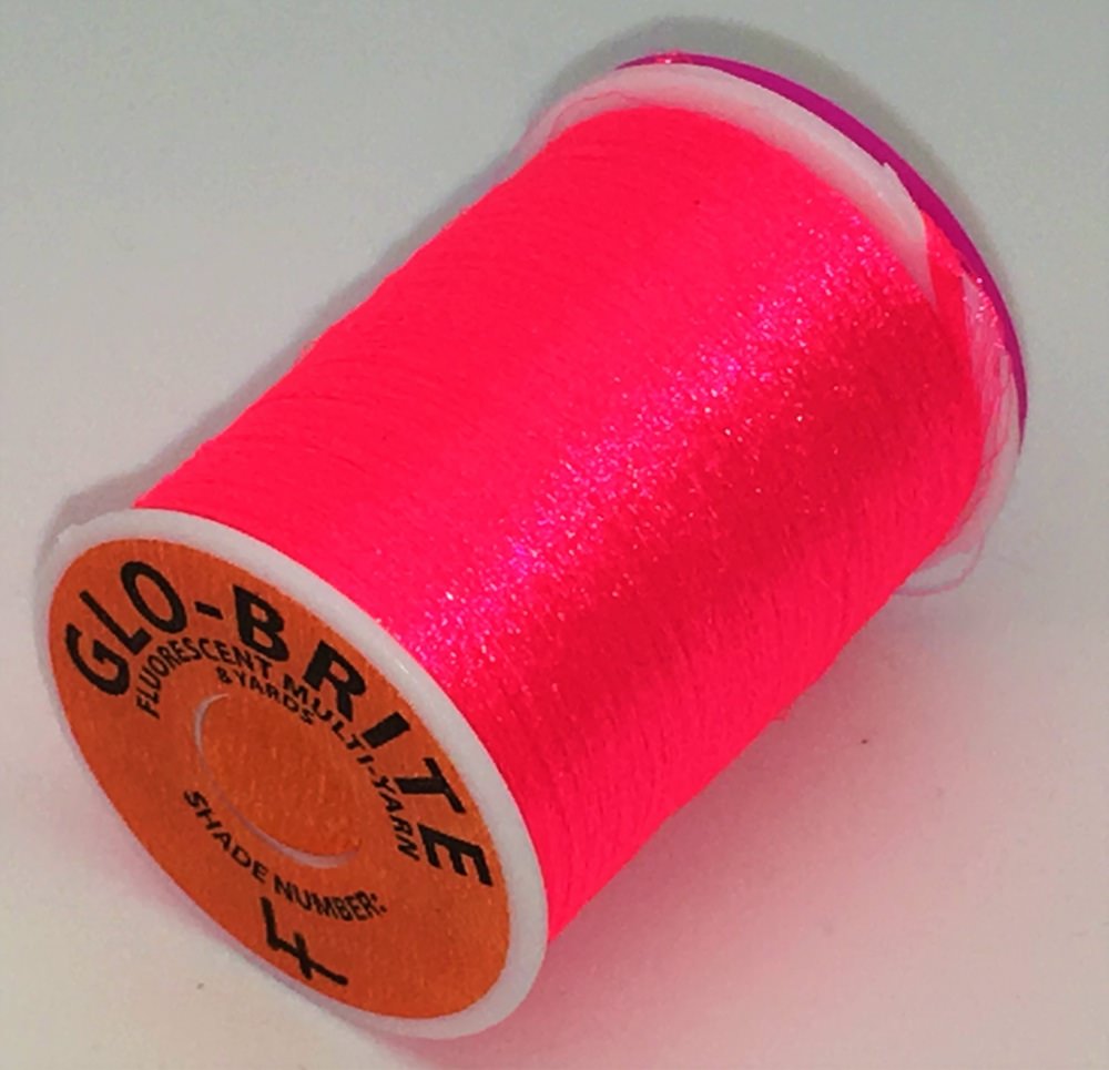 Veniard Glo-Brite Multi Yarn Scarlet #4 Fly Tying Materials