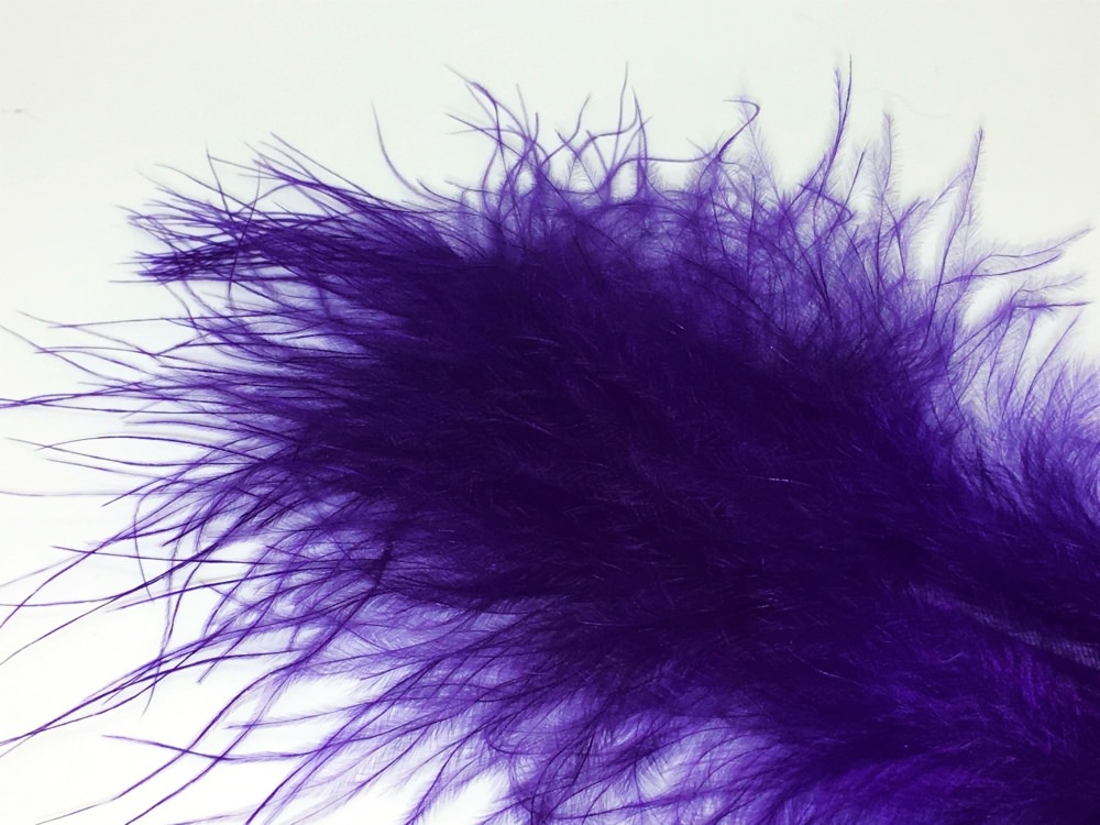 Veniard Turkey Marabou Feathers Purple