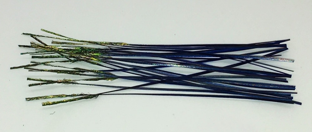 Veniard Hand Stripped Peacock Quills Blue Fly Tying Materials