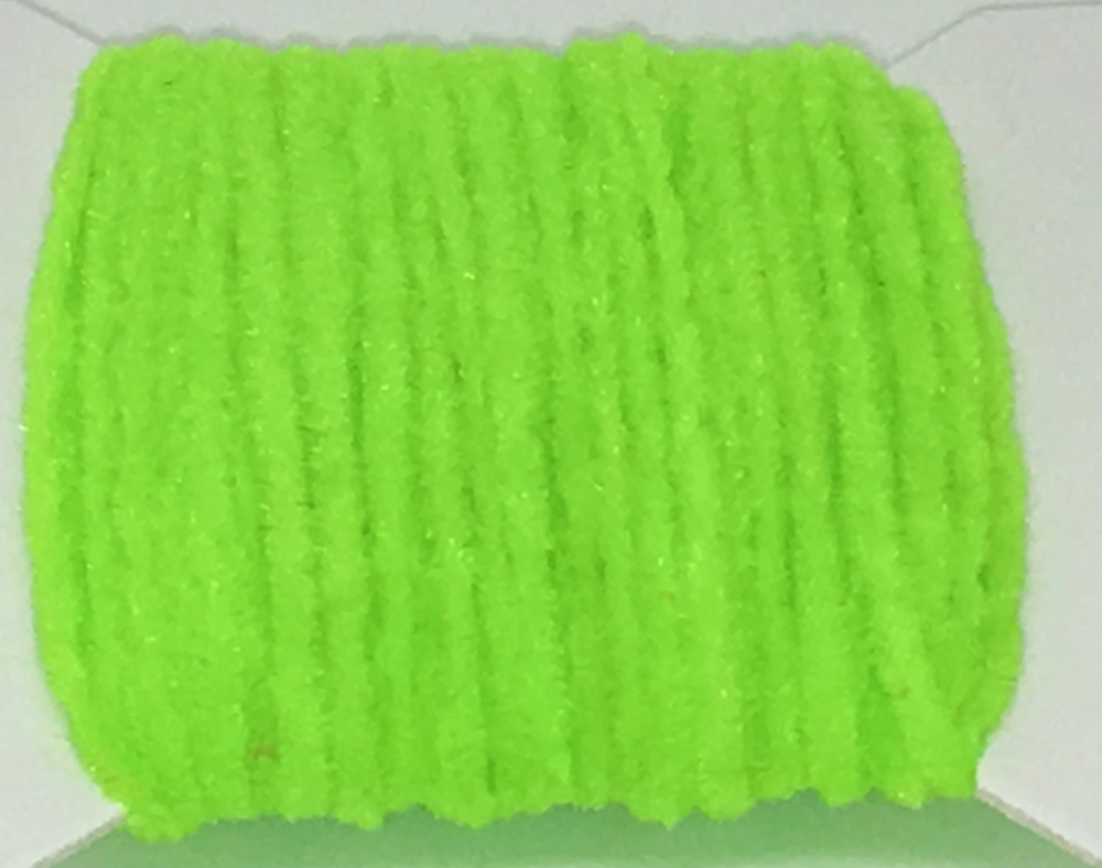 Veniard Extra Fine Vernille Chenille Fluorescent Chartreuse Fly Tying Materials
