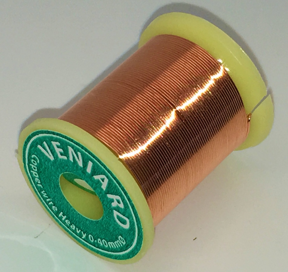 Veniard Copper Wire Heavy 0.4mm Fly Tying Materials (Product Length 3.8 Yds / 3.5m)