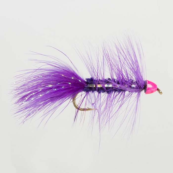 The Essential Fly Purple Tungsten Leech Fishing Fly