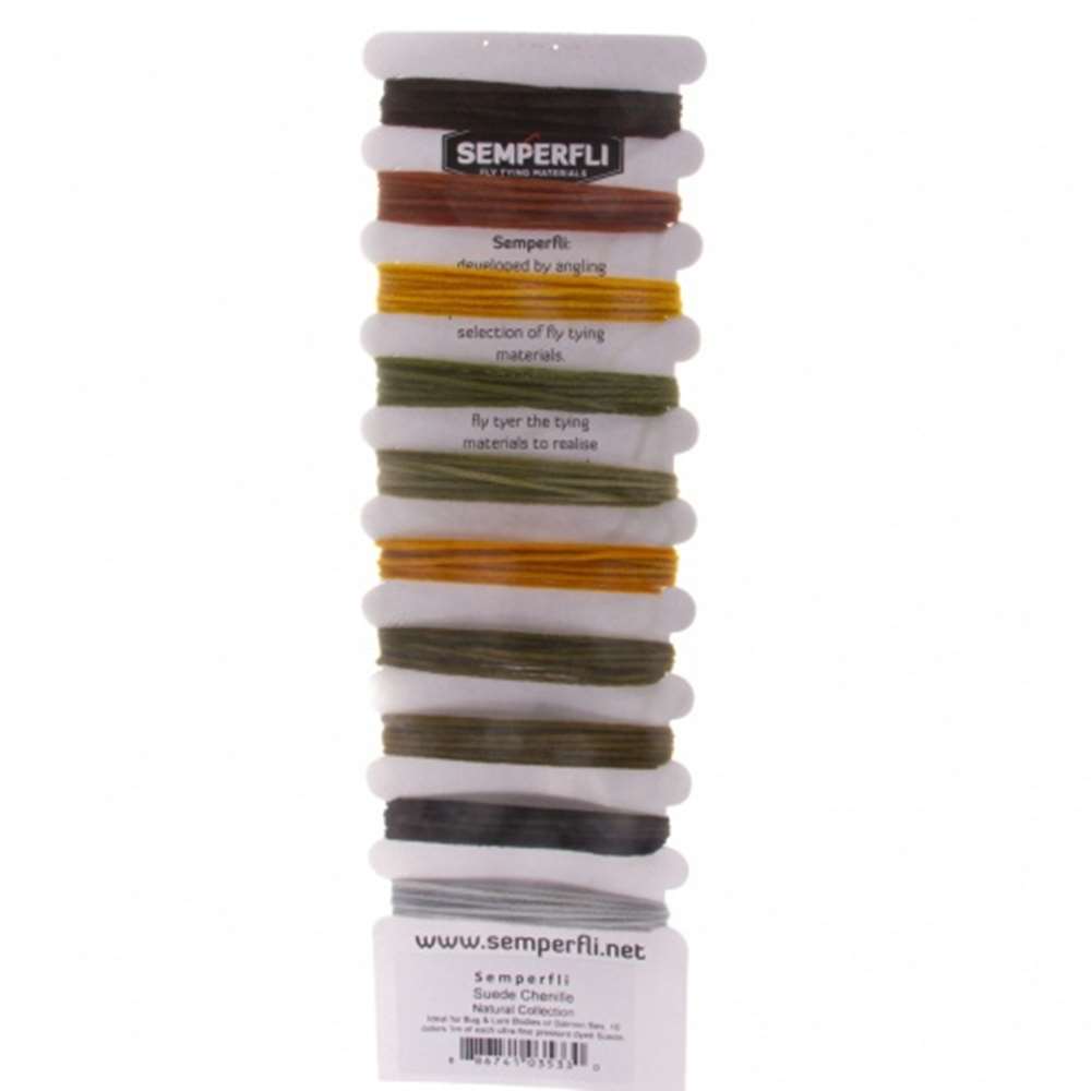 Semperfli Suede Chenille Multicard Natural Fly Tying Materials (Pack Size 100cm)