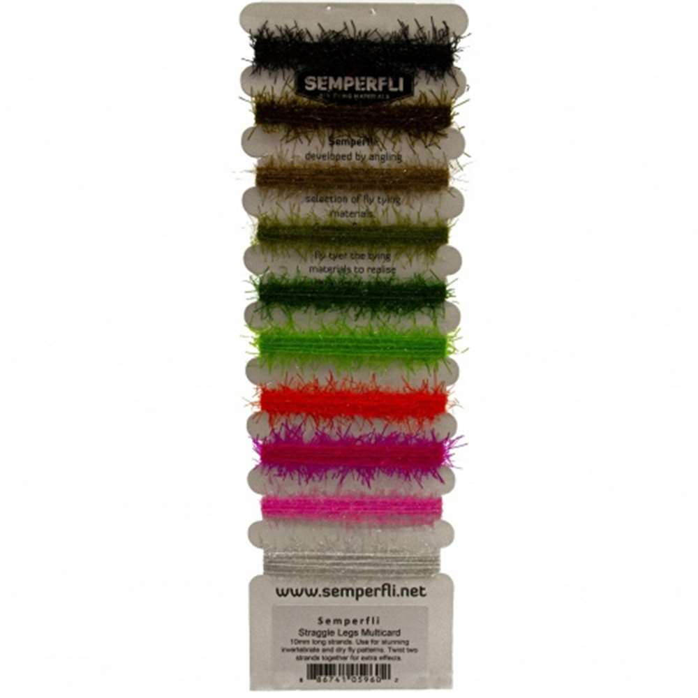 Semperfli Straggle Legs Multicard Fly Tying Materials (Product Length 1.1 Yds / 1m)
