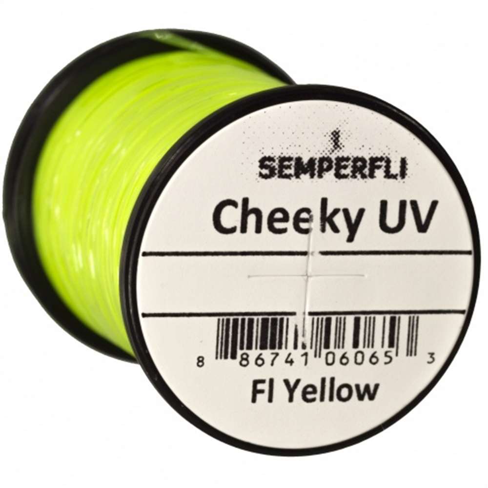 Semperfli Cheeky Uv Yellow Fly Tying Materials (Product Length 16.4 Yds / 15m)