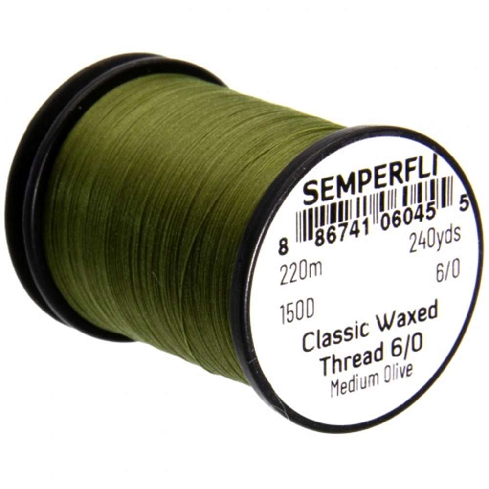 Semperfli Classic Waxed Thread 6/0 240 Yards Medium Olive