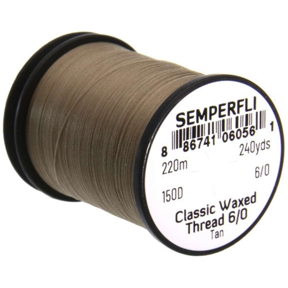 Semperfli Classic Waxed Thread 6/0 240 Yards Tan