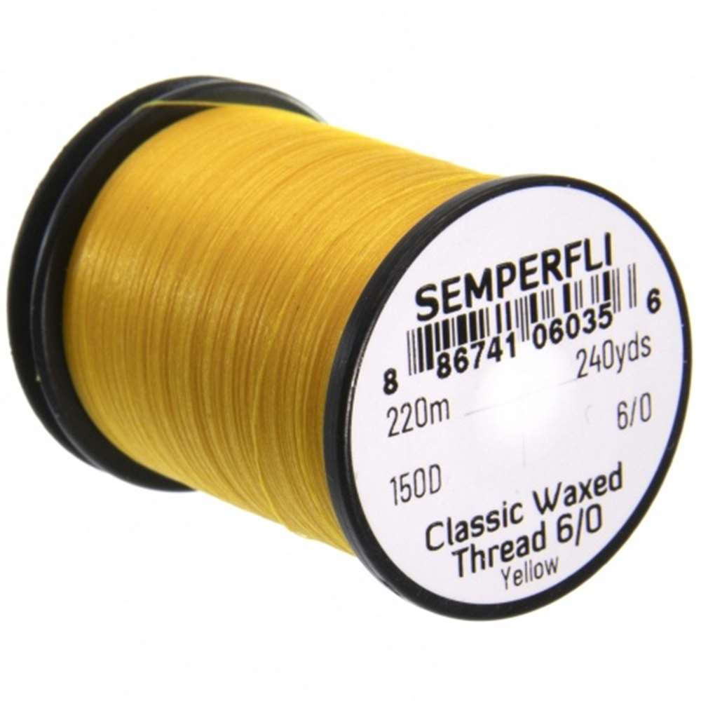 Semperfli Classic Waxed Thread 6/0 240 Yards Yellow