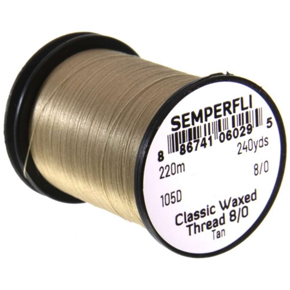 Semperfli Classic Waxed Thread 8/0 240 Yards Tan