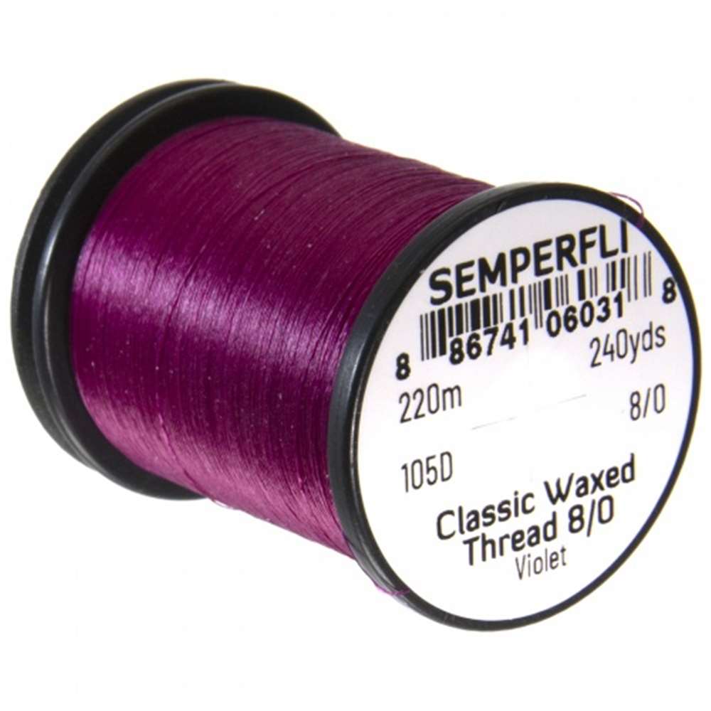 Semperfli Classic Waxed Thread 8/0 240 Yards Violet