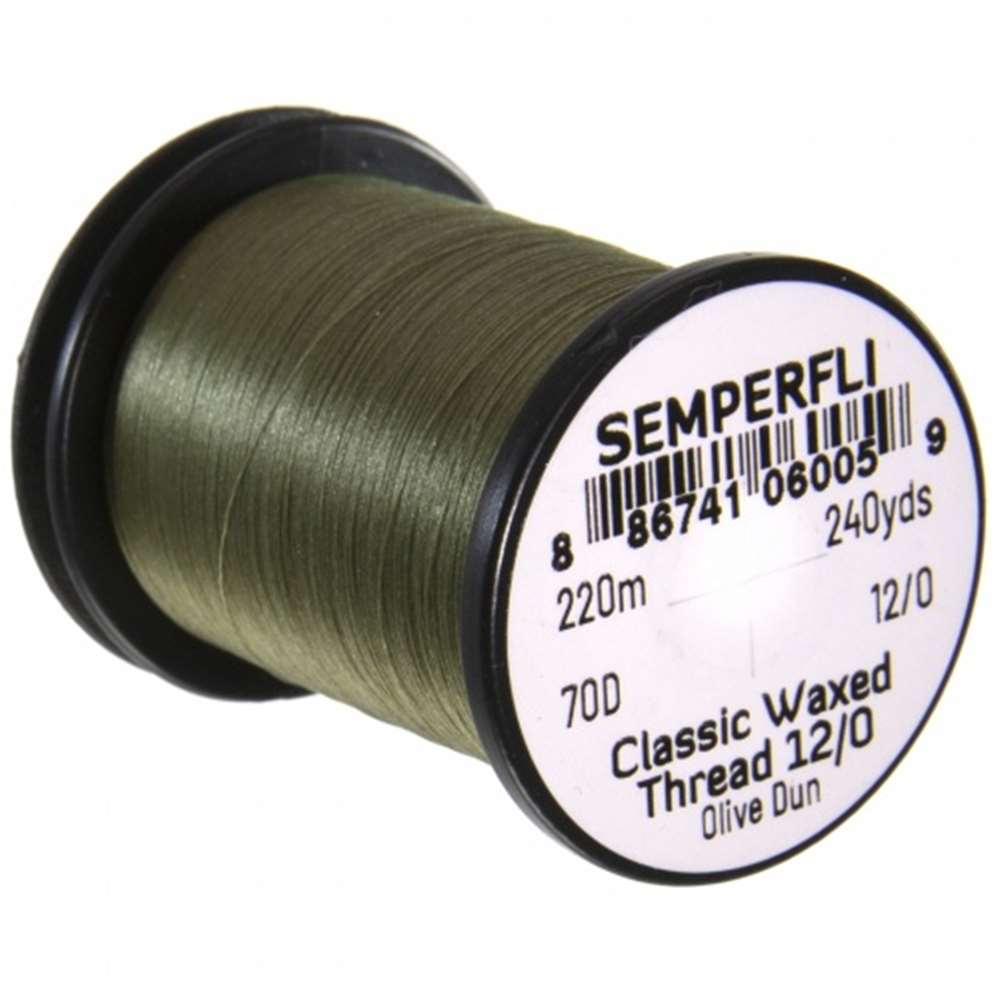 Semperfli Classic Waxed Thread 12/0 240 Yards Olive Dun