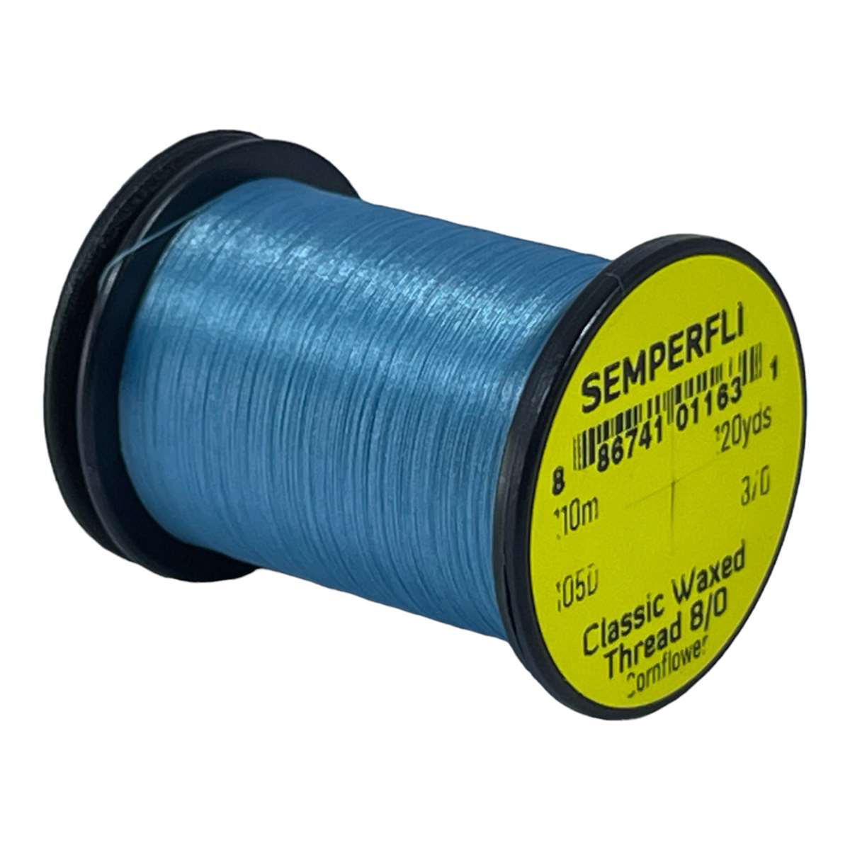 Classic Waxed Thread 8/0 110m (120 Yards) Cornflower for Fly Tying