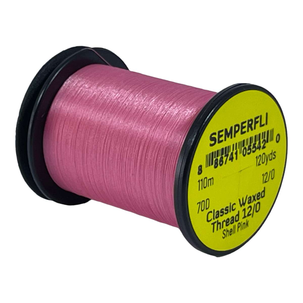 Classic Waxed Thread 12/0 110m (120 Yards) Shell Pink for Fly Tying