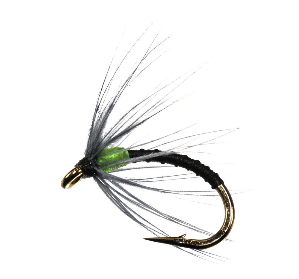 The Essential Fly Sandys Blank Buster Spider Phosphor Yellow Fishing Fly