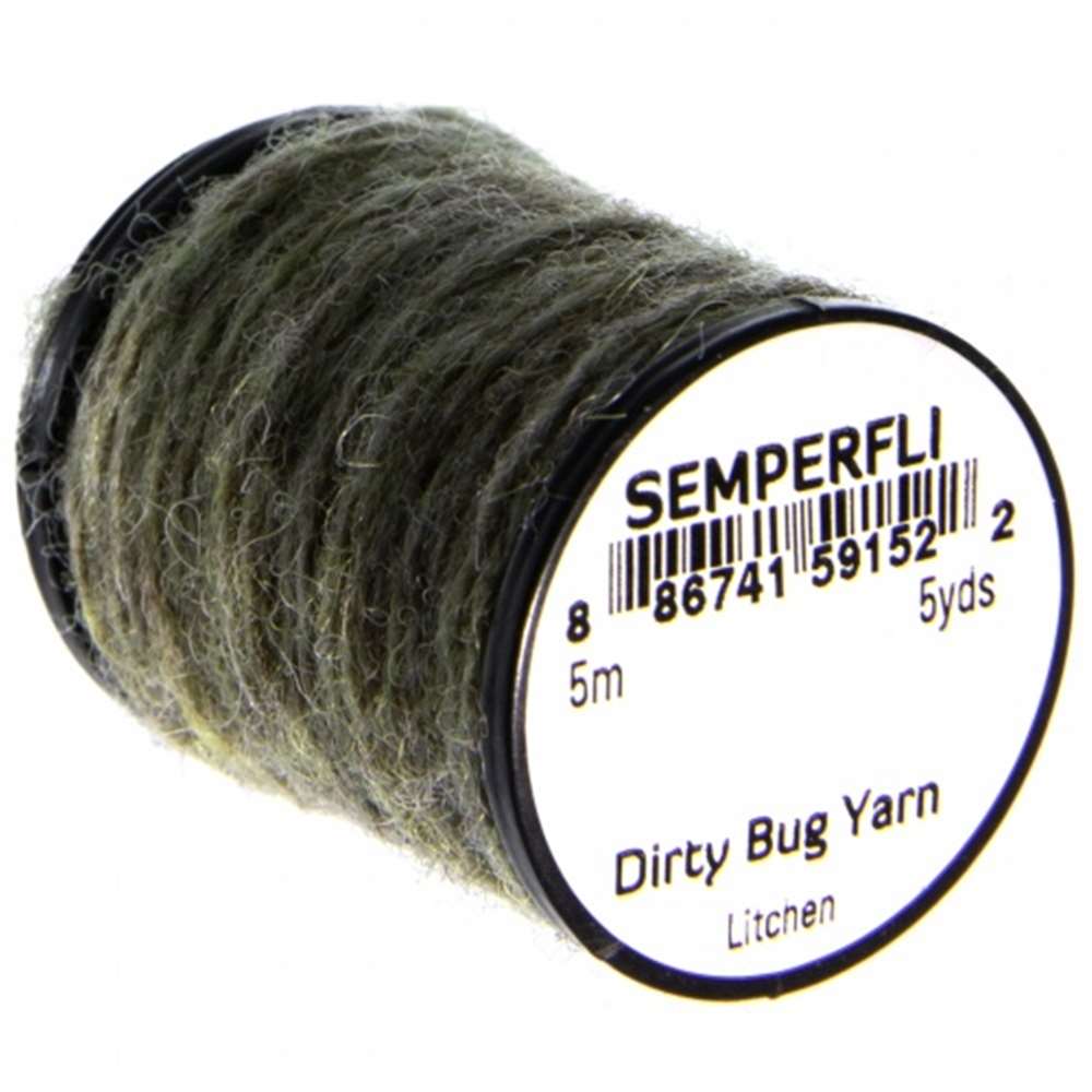 Semperfli Dirty Bug Yarn Litchen Fly Tying Materials (Pack Size 500cm)