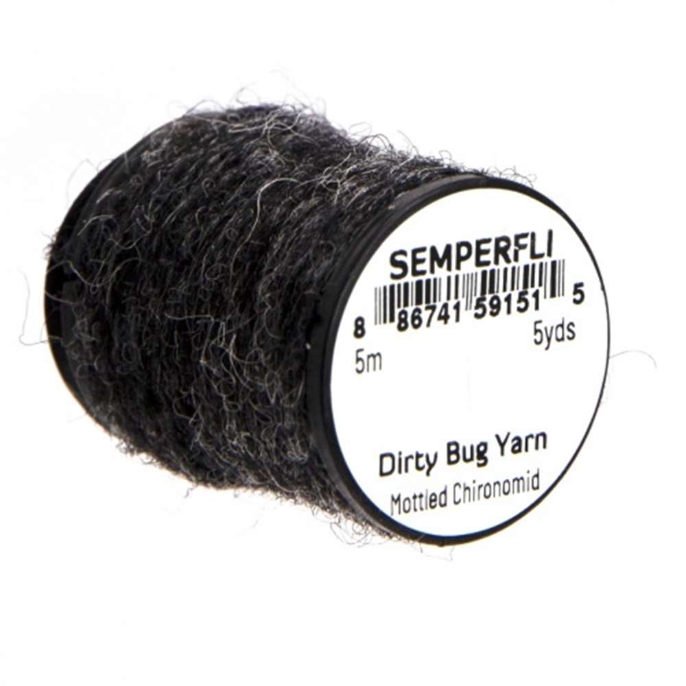 Semperfli Dirty Bug Yarn Mottled Chironomid Fly Tying Materials (Product Length 5.46 Yds / 5m)