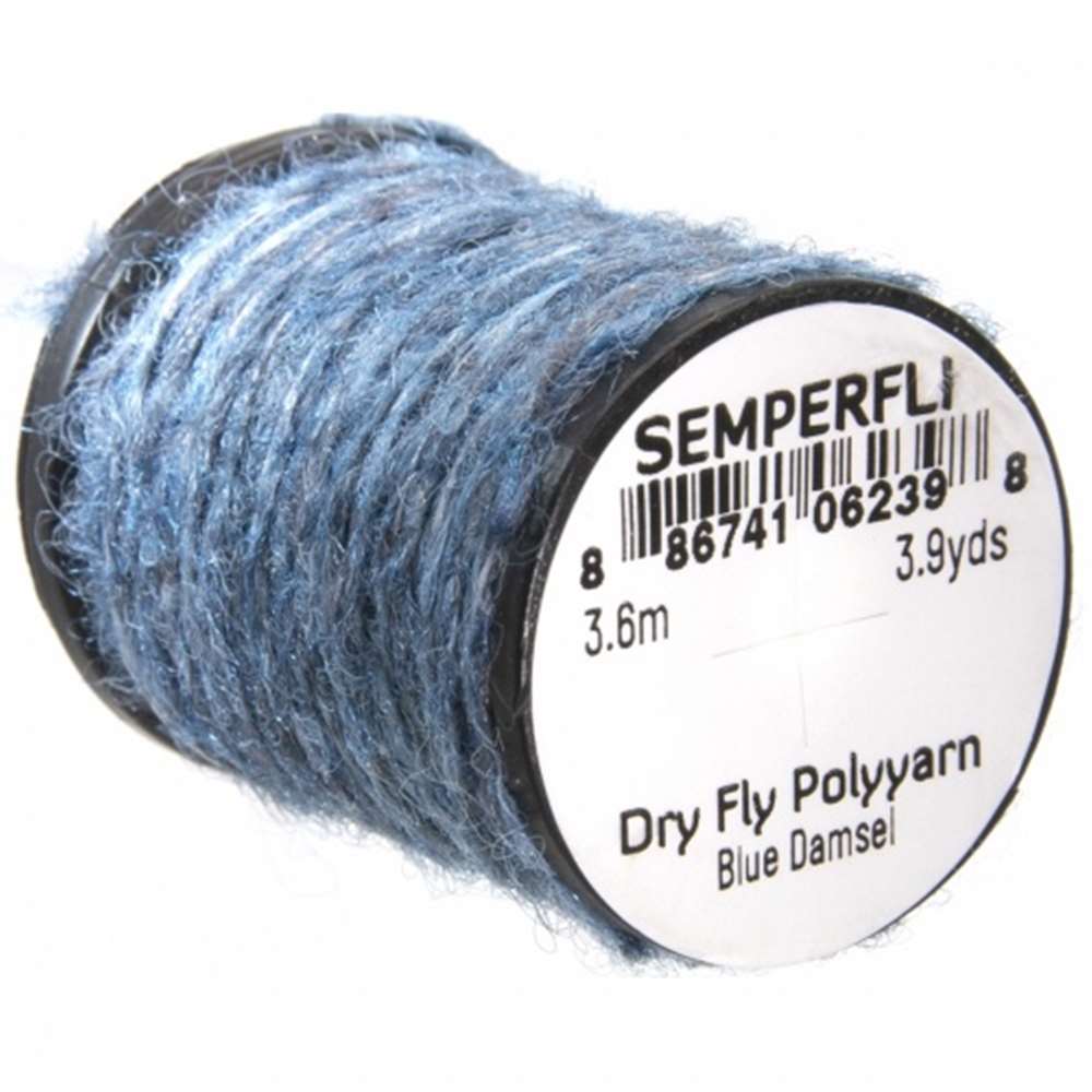 Semperfli Dry Fly Polyyarn Blue Damsel Fly Tying Materials (Product Length 3 Yds / 3.6m)