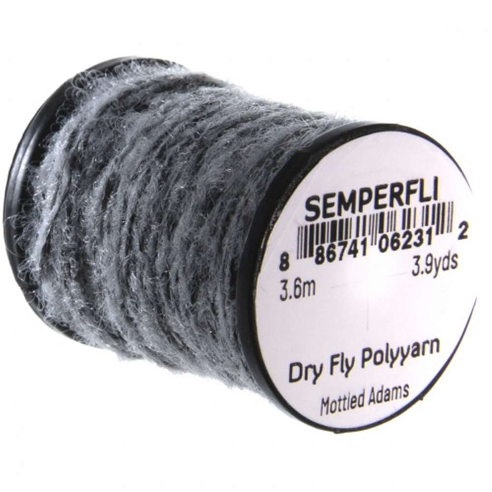 Semperfli Dry Fly Polyyarn Mottled Adams Fly Tying Materials (Product Length 3 Yds / 3.6m)