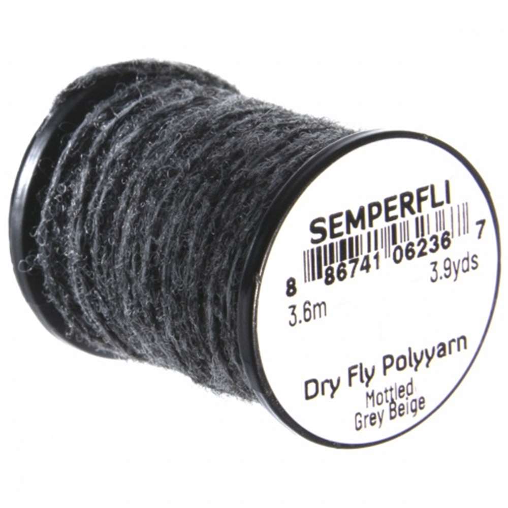 Semperfli Dry Fly Polyyarn Mottled Grey Beige