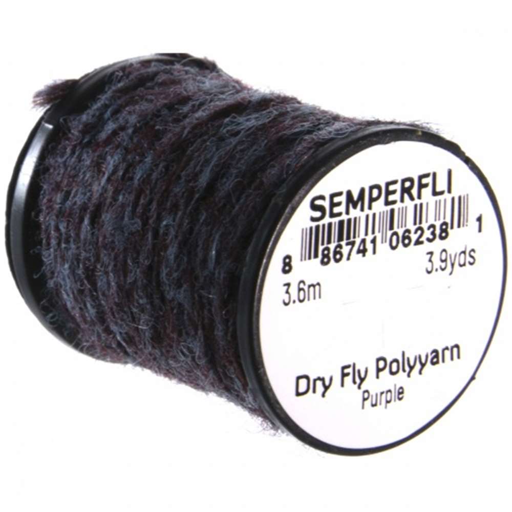 Semperfli Dry Fly Polyyarn Purple Fly Tying Materials (Pack Size 360cm)