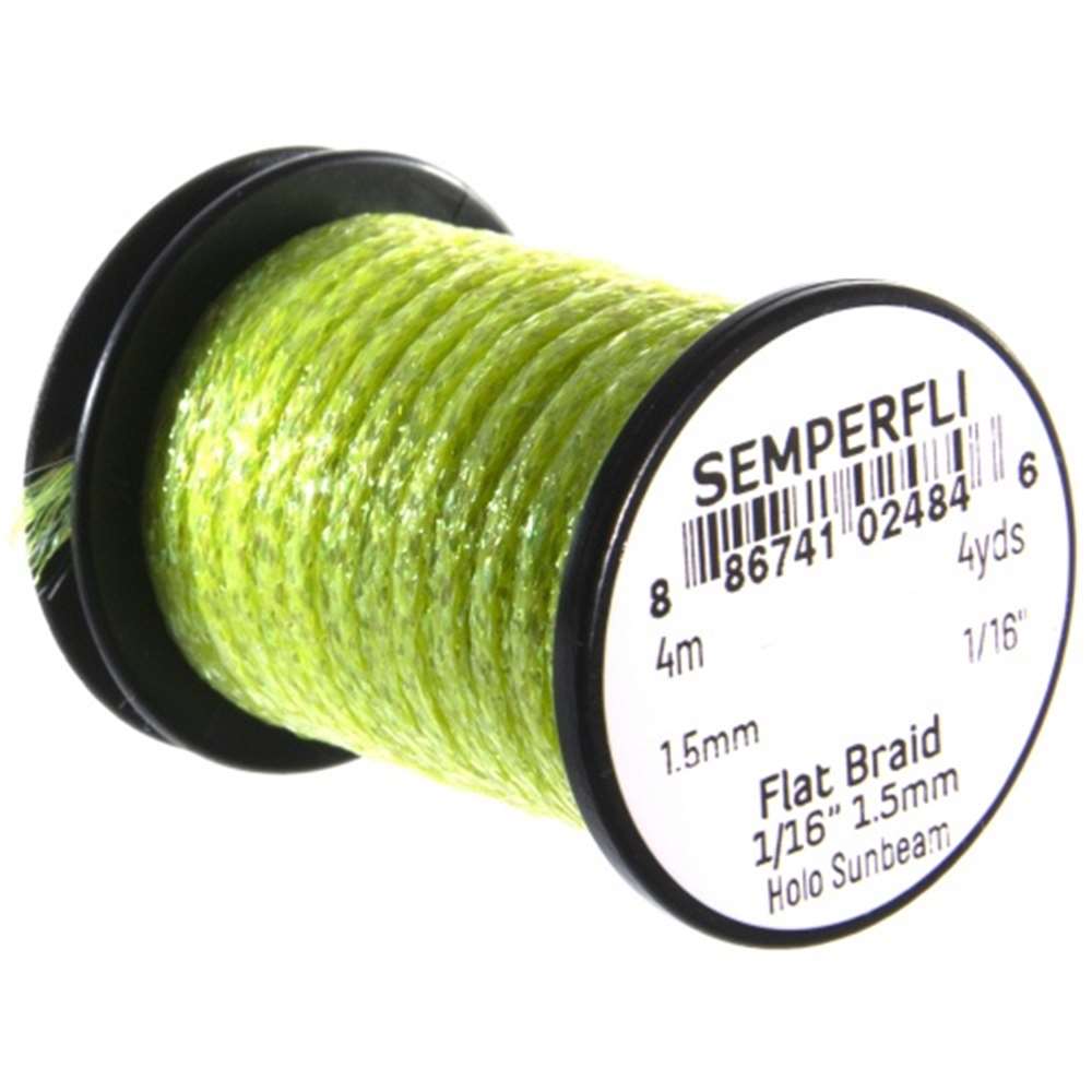 Semperfli Flat Braid 1.5mm 1/16'' Holo Sunbeam