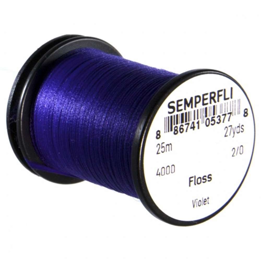 Semperfli Fly Tying Floss Violet Fly Tying Materials (Product Length 27.34 Yds / 25m)
