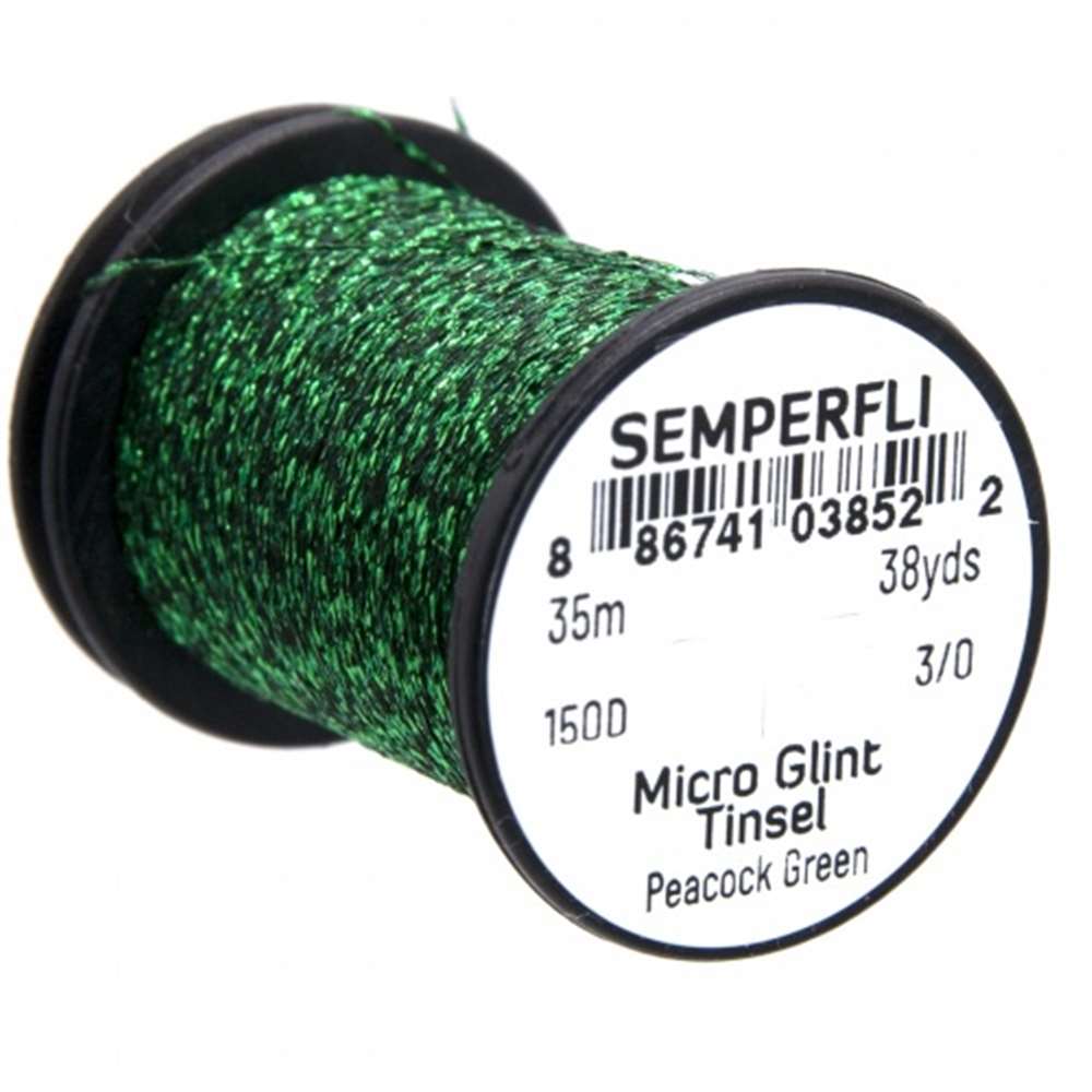 Semperfli Micro Glint Nymph Tinsel Peacock Green