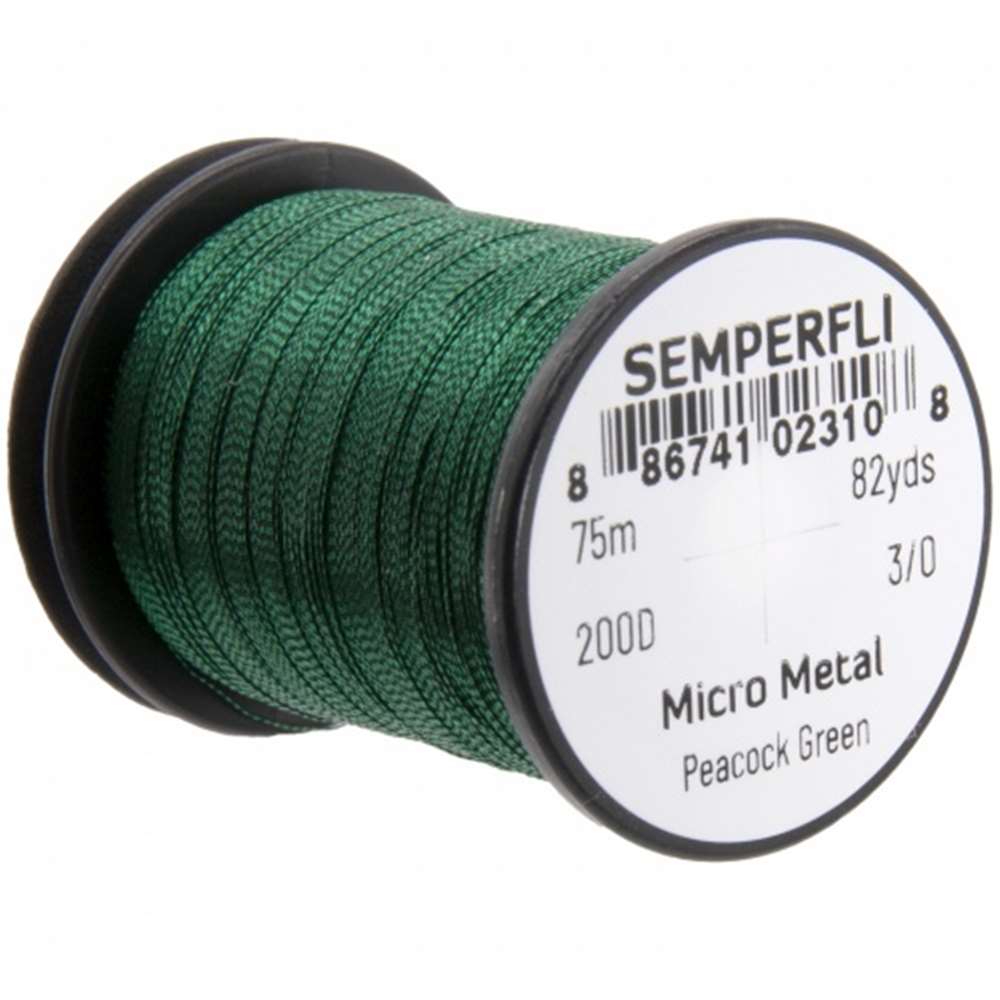 Semperfli Micro Metal Hybrid Thread, Tinsel & Wire Peacock Green