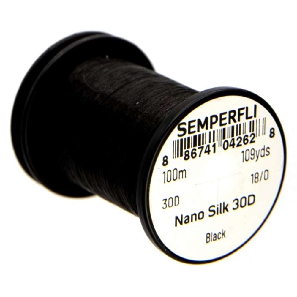 Semperfli Nano Silk Ultra 30D 18/0 Black
