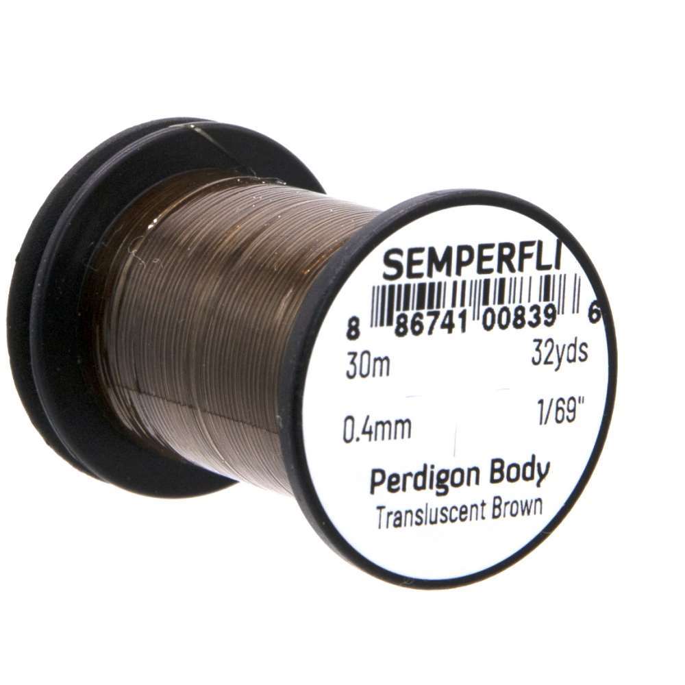 Semperfli Perdigon Body Transluscent Brown Fly Tying Materials (Product Length 32 Yds / 30m)