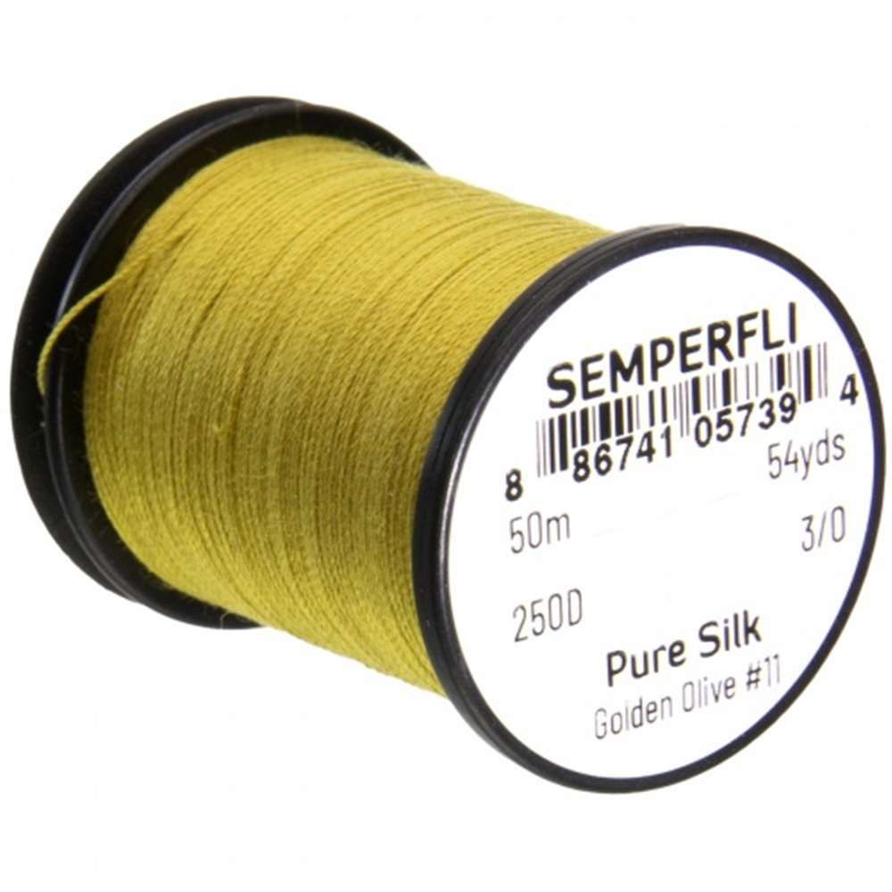 Semperfli Pure Silk Golden Olive #11